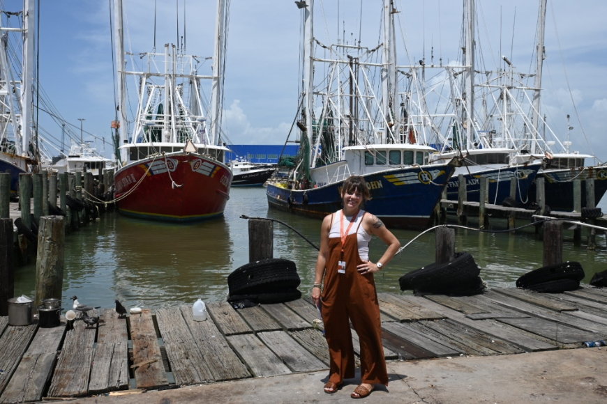 Shannon Guillot-Wright, PhD, at UTHealth Houston School of Health, is the author of a new paper revealing why Texas shrimpers have worse health outcomes. (Photo by UTHealth Houston)
