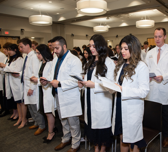 DDS Class of 2025 to dental profession with white coat