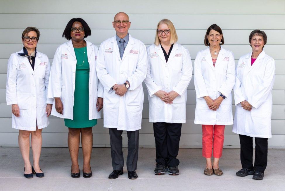 Tobacco treatment specialist faculty (from left): Victoria Patrounova, RDH, MHA; Ngozi N. Nwizu, BDS, MMSc, PhD; Ben F. Warner, DDS, MD, MS; Deborah R. Franklin, DDS, MA; Bonita A. Wynkoop, RDH, DDS; and Debra G. Stewart, DDS.